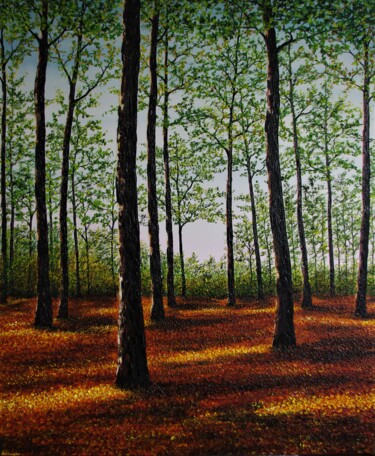 Malerei mit dem Titel "Afternoon Light" von Hazel Thomson, Original-Kunstwerk, Öl Auf Keilrahmen aus Holz montiert