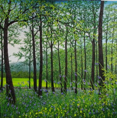 Pittura intitolato "Springtime in the W…" da Hazel Thomson, Opera d'arte originale, Olio Montato su Telaio per barella in le…