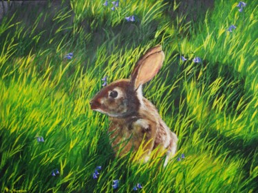 Картина под названием "Translucent Spring…" - Hazel Thomson, Подлинное произведение искусства, Масло Установлен на Деревянна…