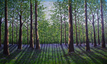 제목이 "Tempus Vernum"인 미술작품 Hazel Thomson로, 원작, 기름 나무 들것 프레임에 장착됨