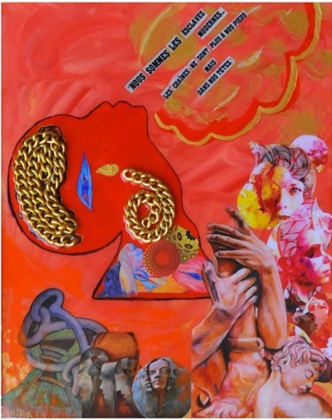 Collages titled "Les esclaves modern…" by Hiba Kb, Original Artwork