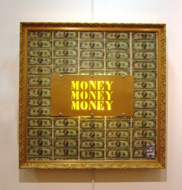 Sculpture titled "Money Money Money" by Hicksail, Original Artwork, Other
