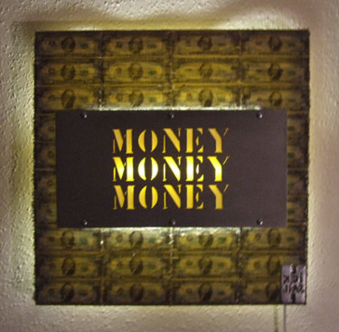 Sculpture titled "Money Money Money 2" by Hicksail, Original Artwork