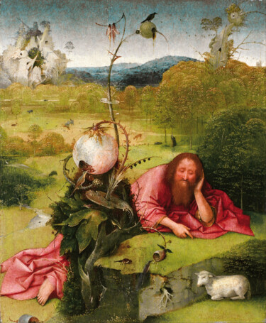 Peinture intitulée "Saint Jean-Baptiste…" par Hieronymus Bosch, Œuvre d'art originale, Huile