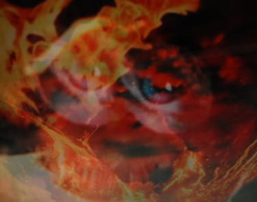 Картина под названием "FIRE & FURY" - Alessandro De Villas, Подлинное произведение искусства