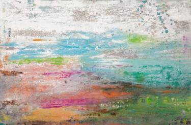 Картина под названием "Saltwater 8" - Hilary Winfield, Подлинное произведение искусства, Акрил Установлен на Деревянная рама…