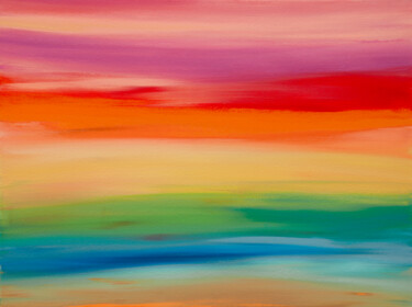 Картина под названием "Sunrise 60" - Hilary Winfield, Подлинное произведение искусства, Акрил