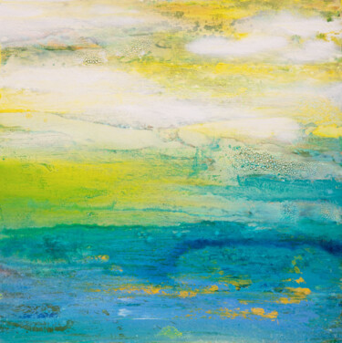 Картина под названием "Saltwater 10" - Hilary Winfield, Подлинное произведение искусства, Акрил Установлен на Деревянная рам…