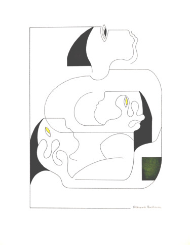 Drawing titled "study I Sherlock Ho…" by Hildegarde Handsaeme, Original Artwork, Ink