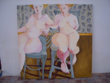 Painting titled "2-nudes.jpg" by Hilary Mullany, Original Artwork