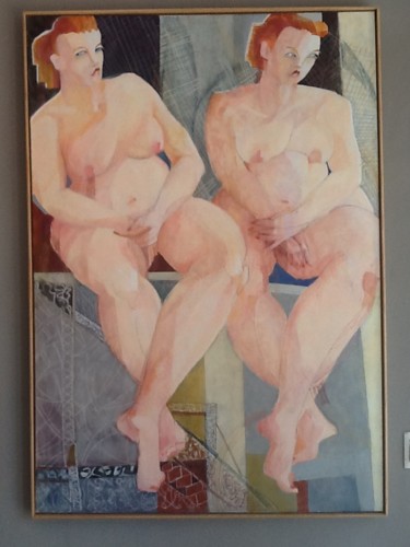 Schilderij getiteld "Studio Nudes." door Hilary Mullany, Origineel Kunstwerk, Olie