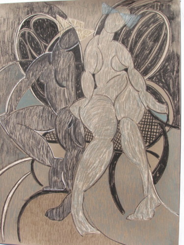 Drawing titled "Women 2." by Hilary Mullany, Original Artwork, Pastel