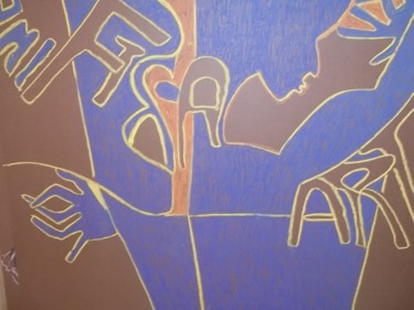 Dessin intitulée "Poster No 3." par Hilary Mullany, Œuvre d'art originale, Pastel