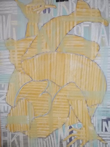 Drawing titled "Poster No10." by Hilary Mullany, Original Artwork, Pastel
