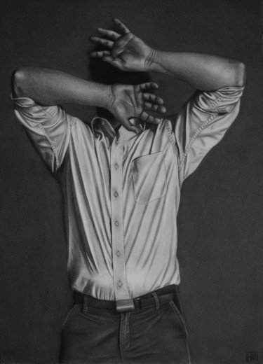 0005 Dessin intitulée "0005" par Hiperblackart, Œuvre d'art originale, Fusain