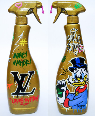Uncle Scrooge x Louis Vuitton Sculpture titled "Uncle Scrooge x Lou…" by Hipo - Alessio Hassan Alì, Original Art, Acrylic