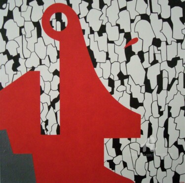 Peinture intitulée "LE CRI DU MONDE" par Hippo, Œuvre d'art originale, Acrylique