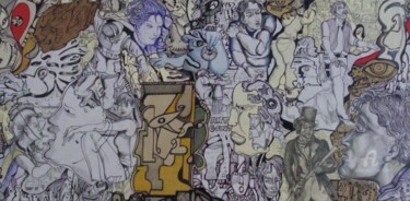 Collages titulada "COLLAGE NUMÉRO 5" por Hippo, Obra de arte original, Collages