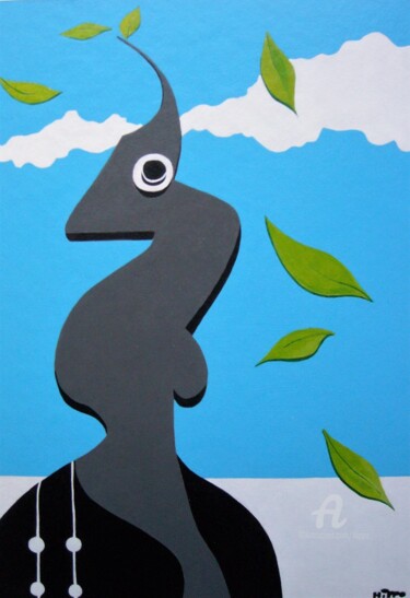 Schilderij getiteld "AUTOMNE" door Hippo, Origineel Kunstwerk, Acryl Gemonteerd op artwork_cat.
