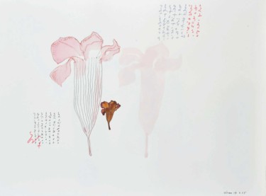 Collages intitulée "Falling Leaves 061…" par Hiran Mitra, Œuvre d'art originale