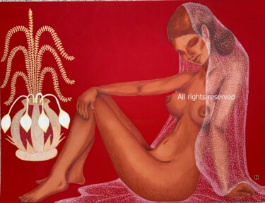 Картина под названием "Inauguration (C6-22)" - Hiranya R, Подлинное произведение искусства, Гуашь