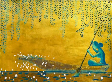 Картина под названием "FATE SHIFTER" - Hiranya R, Подлинное произведение искусства, Акрил