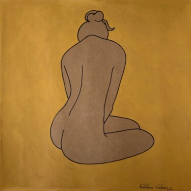 Drawing titled "Lost in Thoughts" by Hiranya R, Original Artwork, Gouache