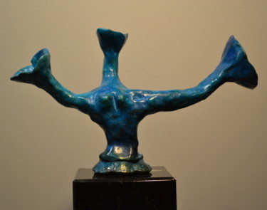 Sculpture intitulée "Bronze "la femme fl…" par Sébastien Richardet, Œuvre d'art originale, Bronze