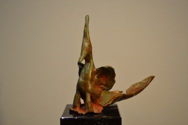 Sculpture titled "Bronze "l'oiseau qu…" by Sébastien Richardet, Original Artwork, Bronze