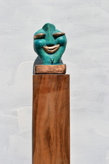 Sculpture intitulée ""le sourire..."" par Sébastien Richardet, Œuvre d'art originale, Bronze