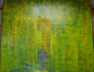Pittura intitolato ""pluie de soleil..."" da Sébastien Richardet, Opera d'arte originale, Acrilico Montato su Telaio per bar…