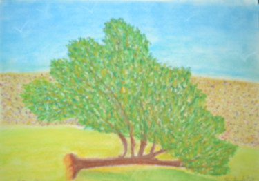 图画 标题为“"l'arbre de vie..."” 由Sébastien Richardet, 原创艺术品, 粉彩