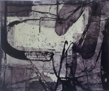 Картина под названием "Lyrique 1" - Hiroyuki Moriyama, Подлинное произведение искусства, Акрил Установлен на Деревянная рама…