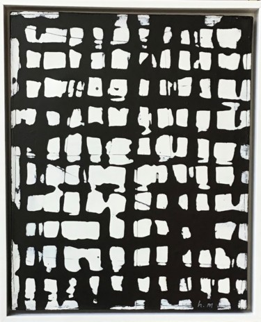 Картина под названием "Réseaux" - Hiroyuki Moriyama, Подлинное произведение искусства, Акрил Установлен на Деревянная рама д…