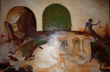 Painting titled "Constraint" by Iuliana Perebiceanu, Original Artwork