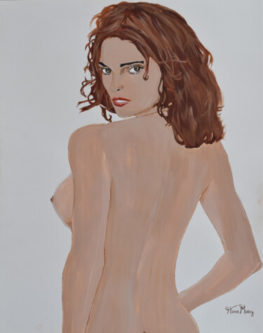 Peinture intitulée "look at me" par Hiten Mistry, Œuvre d'art originale, Acrylique