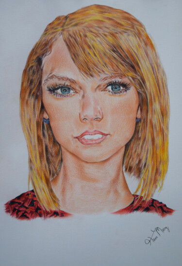 Rysunek zatytułowany „Taylor swift” autorstwa Hiten Mistry, Oryginalna praca, Ołówek