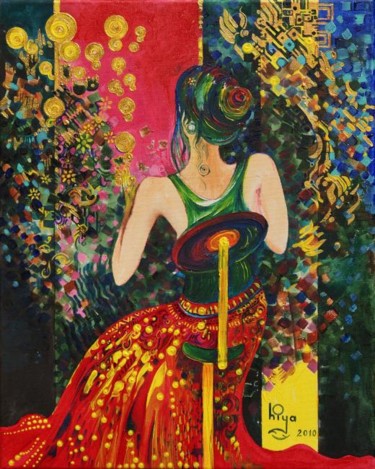 Pintura intitulada "Peindre l'Avenir" por Hiya, Obras de arte originais