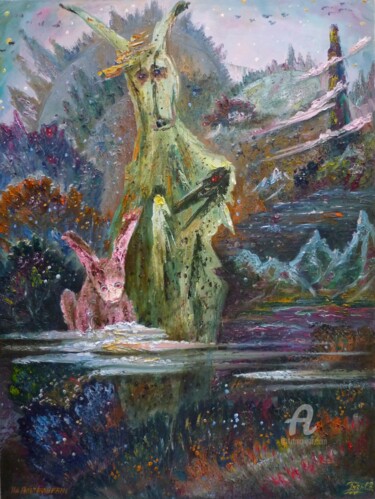 Painting titled "На Альтафуране" by Sergey Guz, Original Artwork, Oil