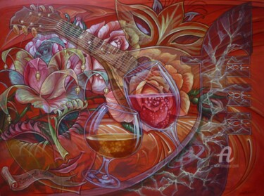 Pintura intitulada "Carnival colors" por Sergey Guz, Obras de arte originais, Acrílico