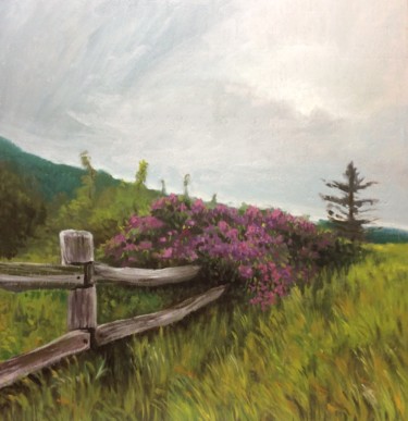 Картина под названием "Between the Storms" - Hilary J England, Подлинное произведение искусства, Масло