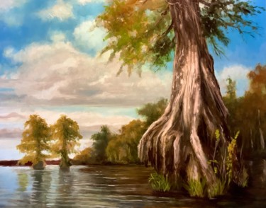"The Queen Tree" başlıklı Tablo Hilary J England tarafından, Orijinal sanat, Petrol Ahşap panel üzerine monte edilmiş