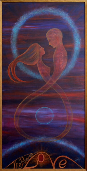 Peinture intitulée "The Power of Love.j…" par Hjördis Thelander, Œuvre d'art originale, Acrylique