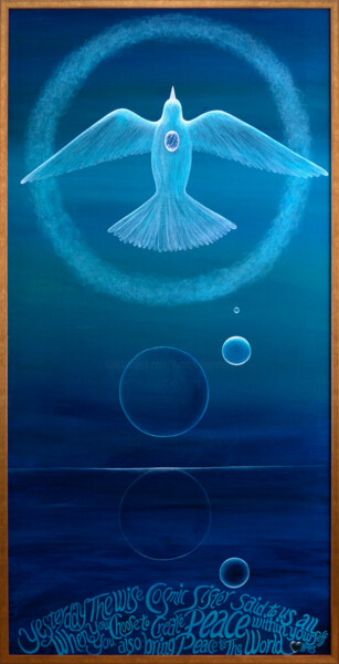 Картина под названием "Peace" - Hjördis Thelander, Подлинное произведение искусства, Акрил