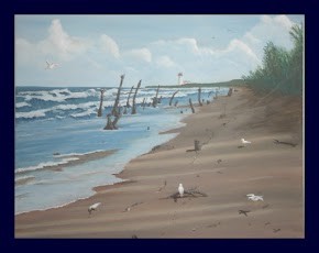 Painting titled "East Coast Florida…" by Jose', Original Artwork, Oil