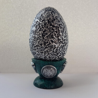 Скульптура под названием "Molten Silver" - Hlib Biriukov, Подлинное произведение искусства, Гипс