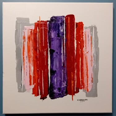 Painting titled "AbstractoCDR05" by Humberto Mansutti, Original Artwork, Acrylic Mounted on Wood Stretcher frame