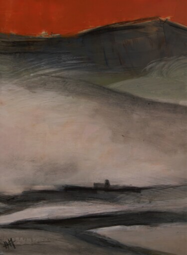 Pittura intitolato "Brume matinale sur…" da Hervé Marchelidon, Opera d'arte originale, Acrilico Montato su Pannello di legno