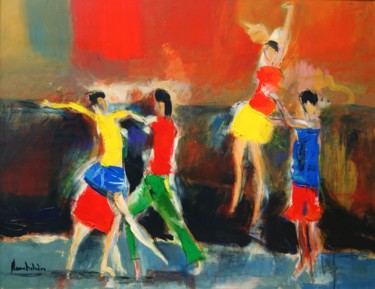 Peinture intitulée "Ballet" par Hervé Marchelidon, Œuvre d'art originale, Acrylique