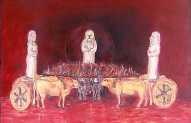 "Tanrıların düğünü" başlıklı Tablo Hacı Mehmet Özer tarafından, Orijinal sanat
